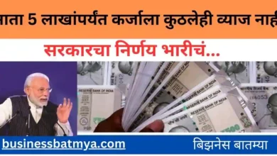 5 लाखा पर्यंत कर्ज नाही