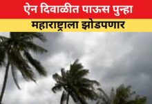 ऐन दिवाळीत पाऊस महाराष्ट्राला झोडपणार